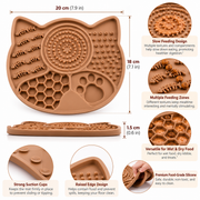 Purrhaven Lick & Lounge Silicone Cat Feeding Mat
