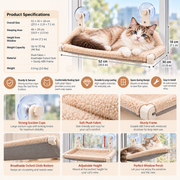 Purrhaven SunnySeat Window Cat Hammock Perch