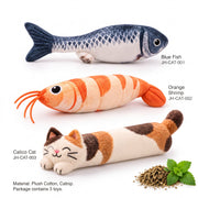 Purrhaven Kick & Cuddle Catnip Kicker Toy Trio