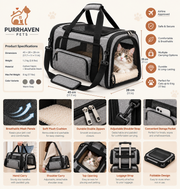 Purrhaven GoTogether Soft-Sided Cat Travel Carrier