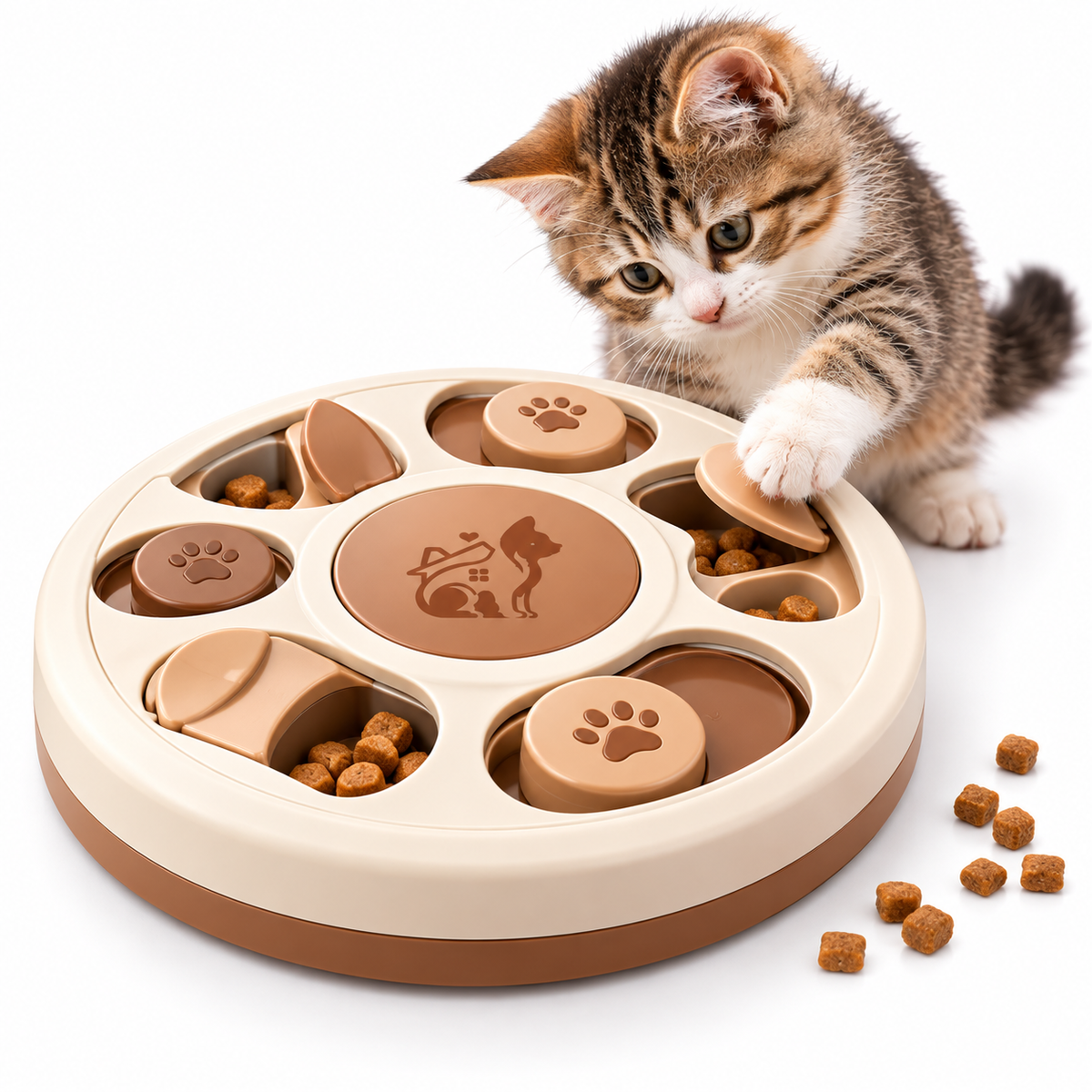 Purrhaven BrainBites Interactive Cat Treat Puzzle