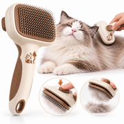 Purrhaven FurEase Self-Cleaning Cat Slicker Brush