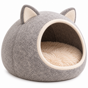 Purrhaven CozyCove Felt Cat Cave Bed