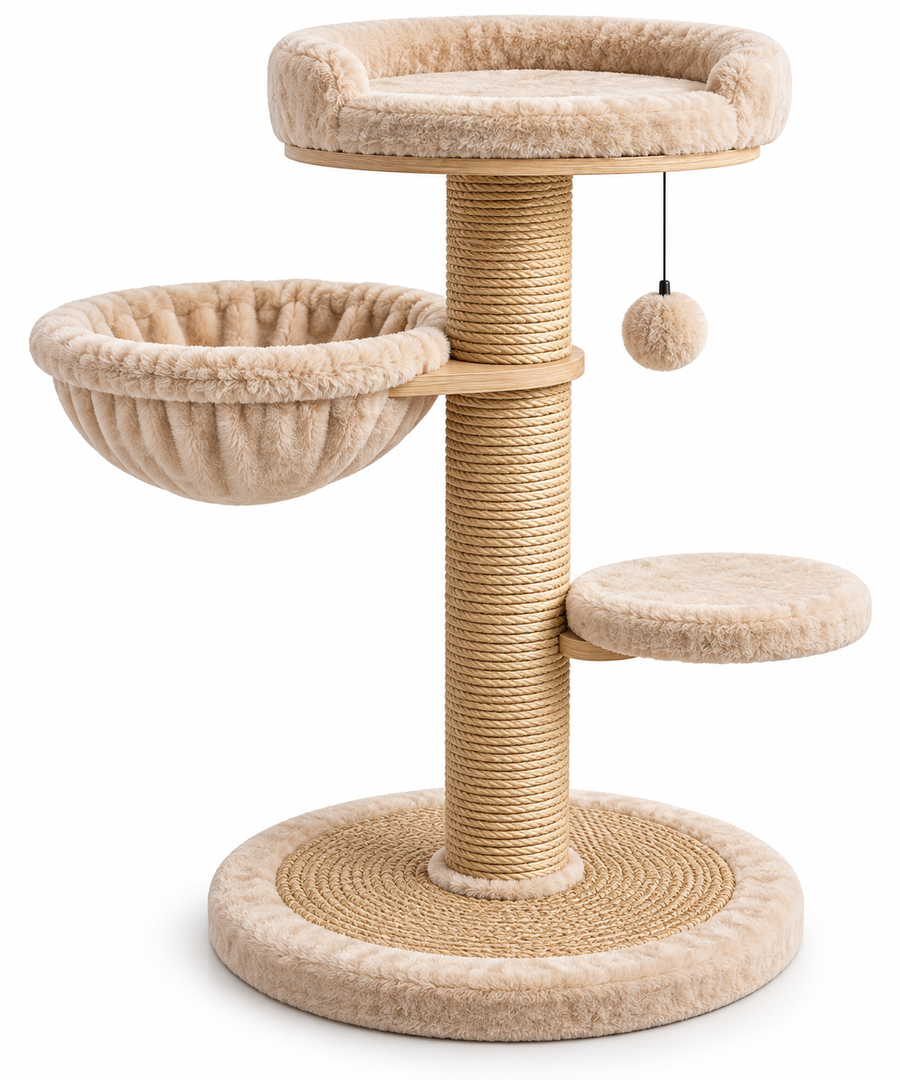 Purrhaven ScratchRight Natural Sisal Cat Post