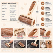 Purrhaven FurLift Reusable Pet Hair Remover Roller