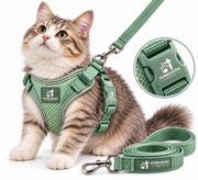 Purrhaven TrailPaws Adjustable Cat Harness & Leash Set